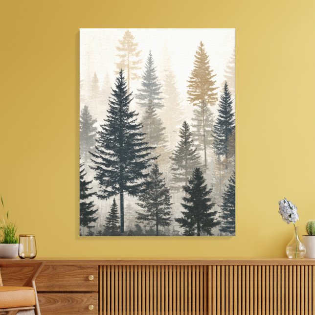 Impressão Em Tela Pine Forest (Insitu(Sala de estar))