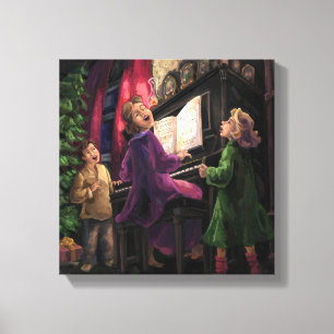 Impressão Em Tela Ping de Natal junto