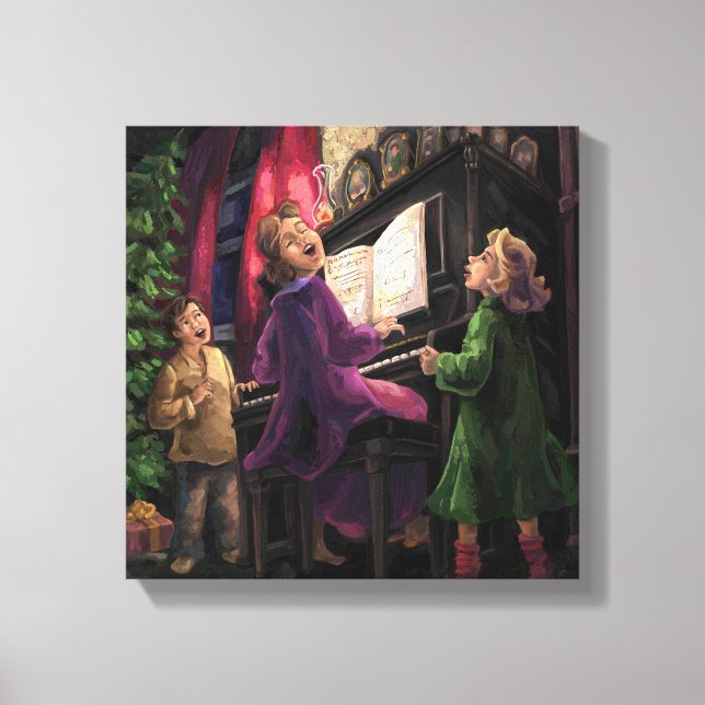 Impressão Em Tela Ping de Natal junto (Frente)