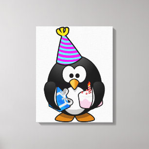 Impressão Em Tela Pinguim do Partido