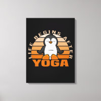 Pinguim giro engraçado fazendo yoga. poses engraça