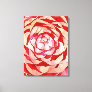 Impressão Em Tela Pink Camellia abstrato pintura de arte original