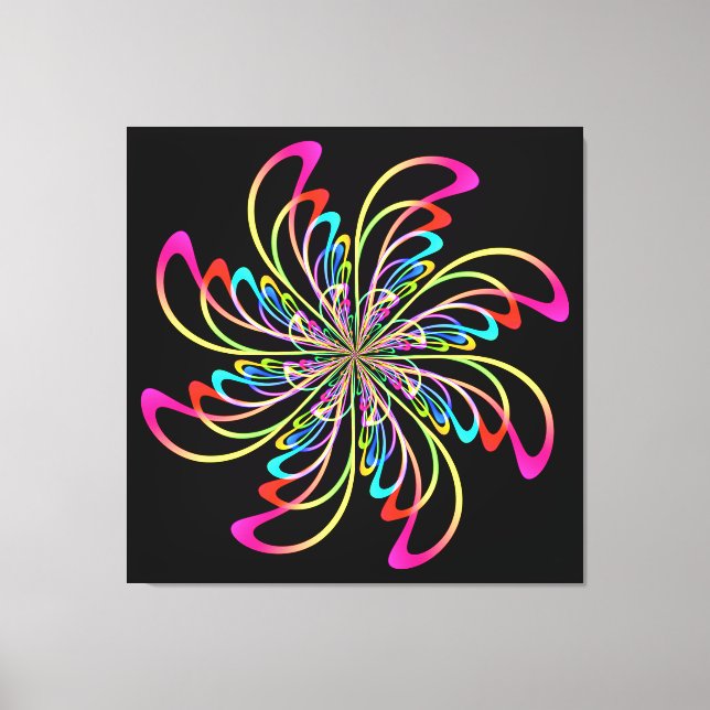 Impressão Em Tela pino abstrato (Frente)