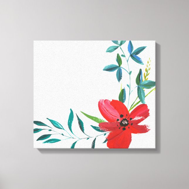 Impressão Em Tela Pintado à mão | Zazzle_Growth. (Frente)