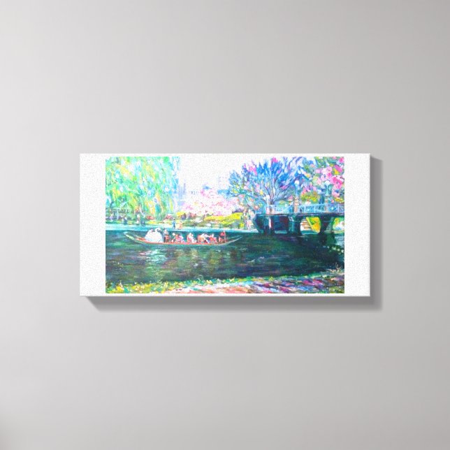 Impressão Em Tela Pintura a bordo do Swan em Boston (Frente)