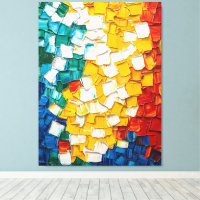 Pintura a óleo de Abstrato vibrante