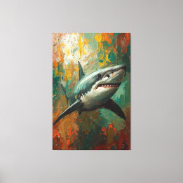 Impressão Em Tela Pintura A Óleo Vibrante De Retrato Artístico De Tu