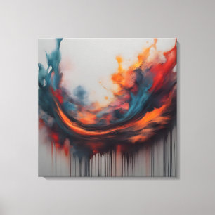 Impressão Em Tela pintura abstrato