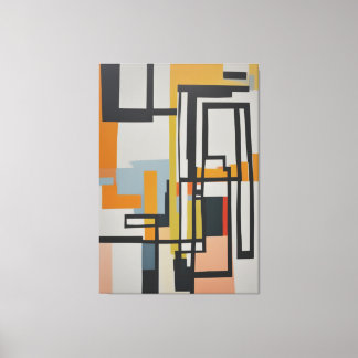 Impressão Em Tela pintura abstrato