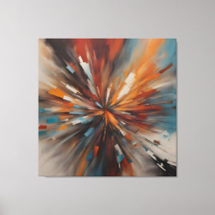 Impressão Em Tela pintura abstrato