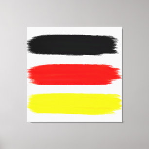 Impressão Em Tela pintura abstrato   Amarelo vermelho preto
