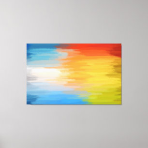Impressão Em Tela Pintura Abstrato Cor retrógrada 2