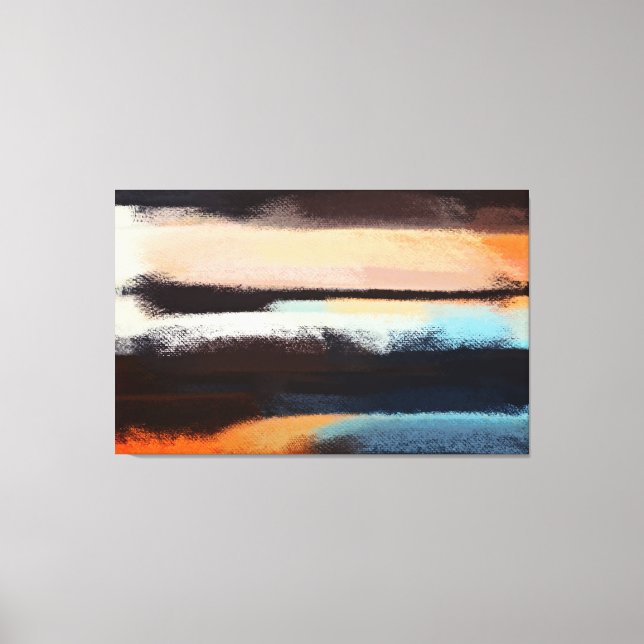 Impressão Em Tela pintura abstrato | Cor retrorativa 19 (Frente)