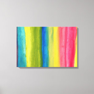 Impressão Em Tela pintura abstrato de aquarela