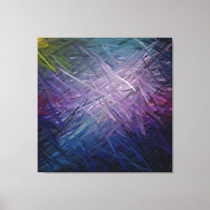 Impressão Em Tela Pintura Abstrato de várias cores 5