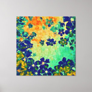 Impressão Em Tela pintura abstrato Flores de primavera