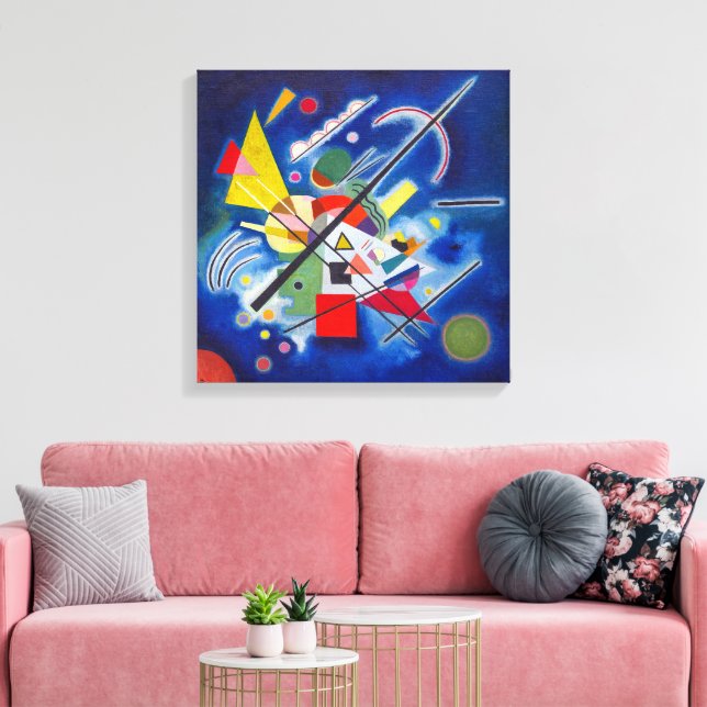 Impressão Em Tela Pintura azul | Wassily Kandinsky | (Insitu(Sala de estar))