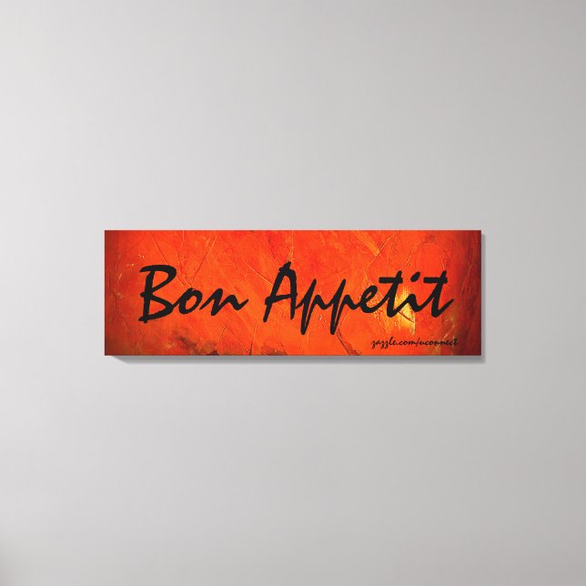Impressão Em Tela Pintura Bon Appetit (Frente)