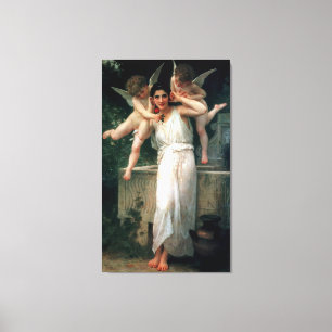 Impressão Em Tela Pintura clássica de Bouguereau em 1893 - Juventude