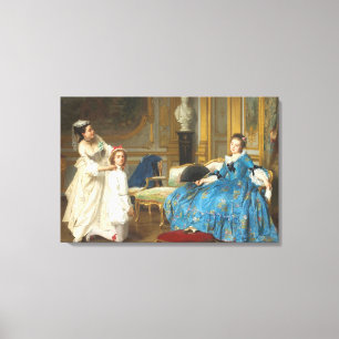 Impressão Em Tela Pintura Clássica Vintage de Garota Sassy com Venti