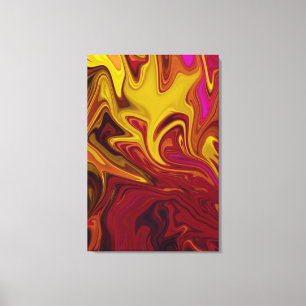 Impressão Em Tela Pintura colorida de abstrato
