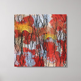 Impressão Em Tela Pintura Contemporânea Abstrata