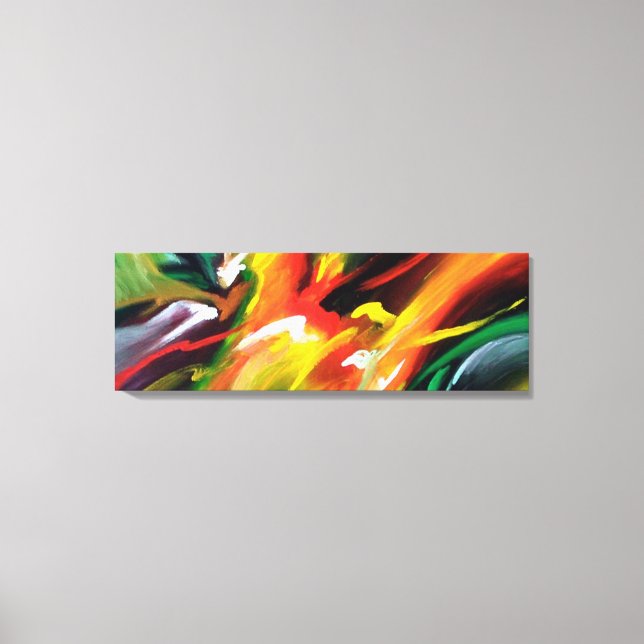 Impressão Em Tela Pintura de Abstrato Contemporânea (Frente)