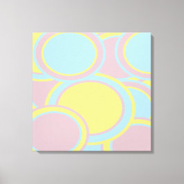 Impressão Em Tela Pintura de Abstrato de Pastel Moderno