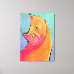 Impressão Em Tela Pintura de Abstrato de Rapazes Bonitos