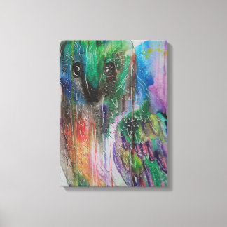 Impressão Em Tela pintura de abstrato Owl