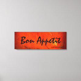Impressão Em Tela Pintura de Arte Bon Appetit
