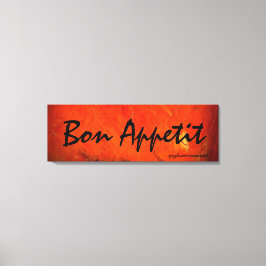 Impressão Em Tela Pintura de Arte Bon Appetit