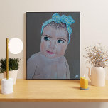 Impressão Em Tela Pintura de Bebê por Alfred Fox<br><div class="desc">Canvas Print of Baby Portrait Painting by Alfred Fox (Impressão de retrato de bebê por Alfred Fox).</div>