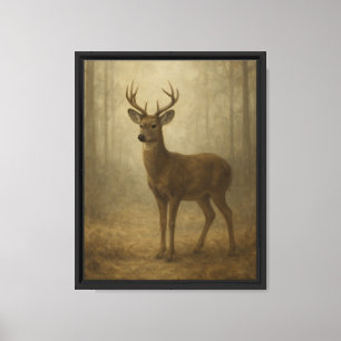 Impressão Em Tela Pintura de Belas-Artes Vintage em Veado