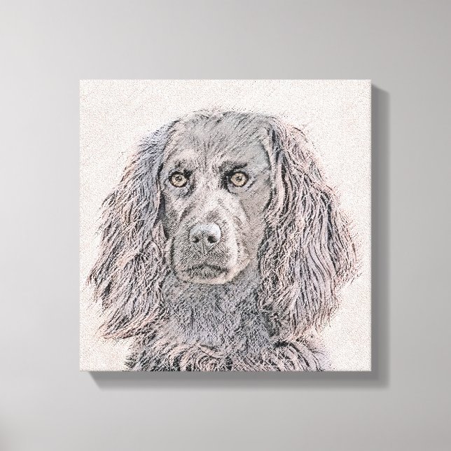 Impressão Em Tela Pintura de Boykin Spaniel - Arte de Cachorro Origi (Frente)