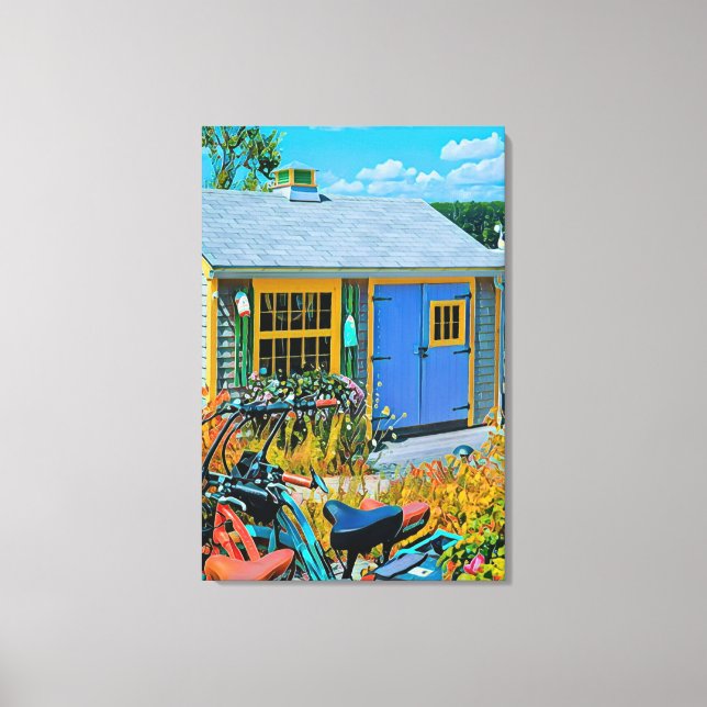 Impressão Em Tela Pintura de ciclismo incrível (Frente)