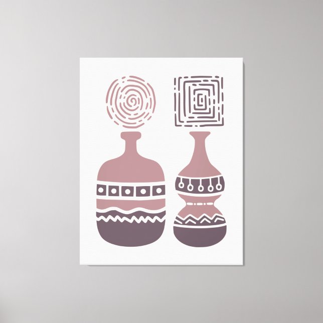 Impressão Em Tela Pintura de dedos zazzle (Frente)