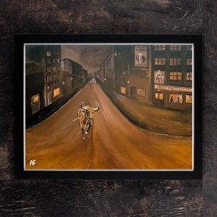 Impressão Em Tela Pintura de El Toro Torturado por Alfred Fox