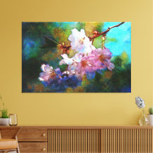 Pintura de Flores em uma Ramificação Gorda