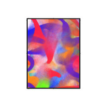 Pintura de framboesa abstrata