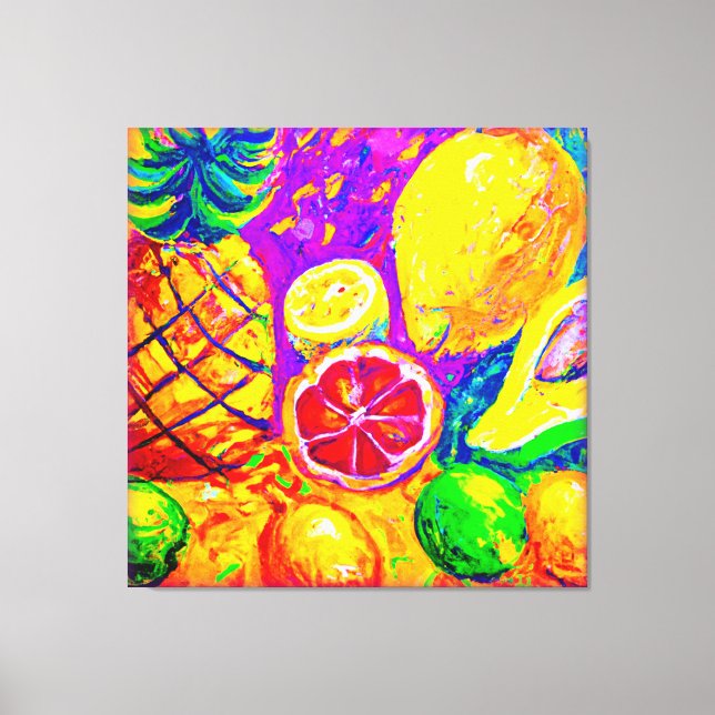 Impressão Em Tela Pintura de Frutas. Comprar Agora (Frente)