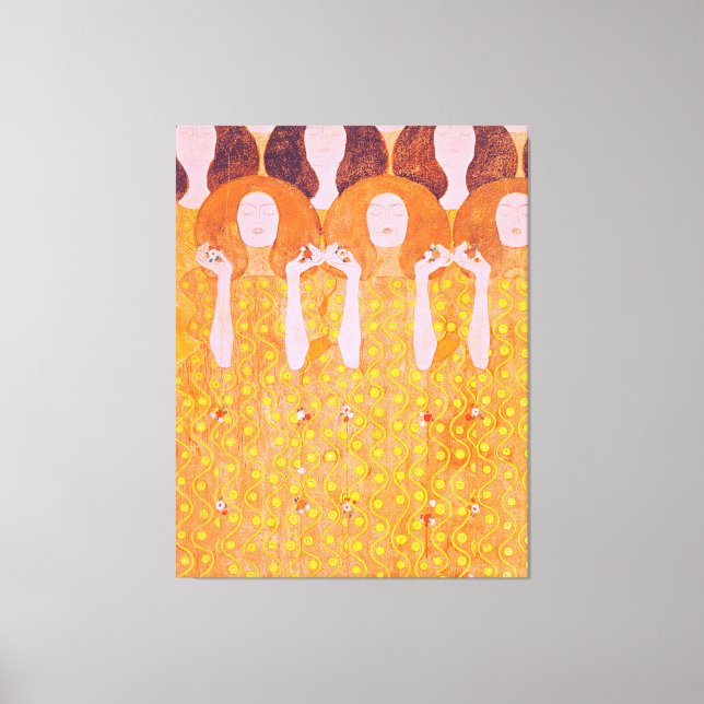 Impressão Em Tela Pintura de Gustav Klimt (Frente)