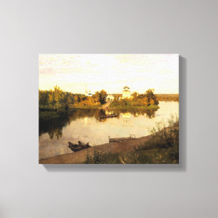 Impressão Em Tela Pintura de Isaak Levitan 'Evening Bells'