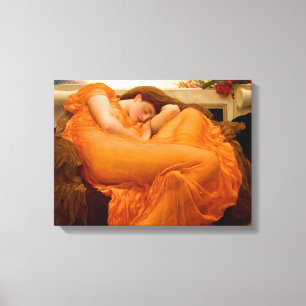 Impressão Em Tela Pintura De Junho Flamejante Por Frederic Leighton