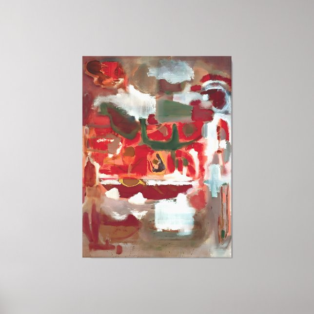 Impressão Em Tela pintura de Mark Rothko (Frente)