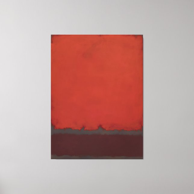 Impressão Em Tela pintura de Mark Rothko (Frente)