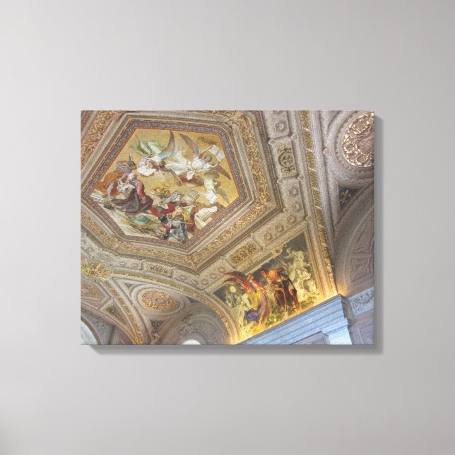 Impressão Em Tela Pintura de Teto em Fresco (Frente)