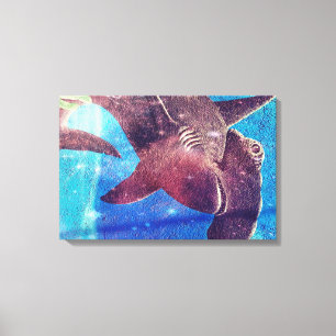Impressão Em Tela Pintura de tubarão-martelo