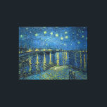 Impressão Em Tela Pintura de Van Gogh Starry Night Rhone<br><div class="desc">Vincent Van Gogh (30 de março de 1853 - 29 de julho de 1890) foi um pintor influente do posto impressionista neerlandês. Esta pintura é Starry Night sobre o Rhone.</div>