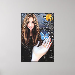 Impressão Em Tela Pintura digital feita por artistas autênticos